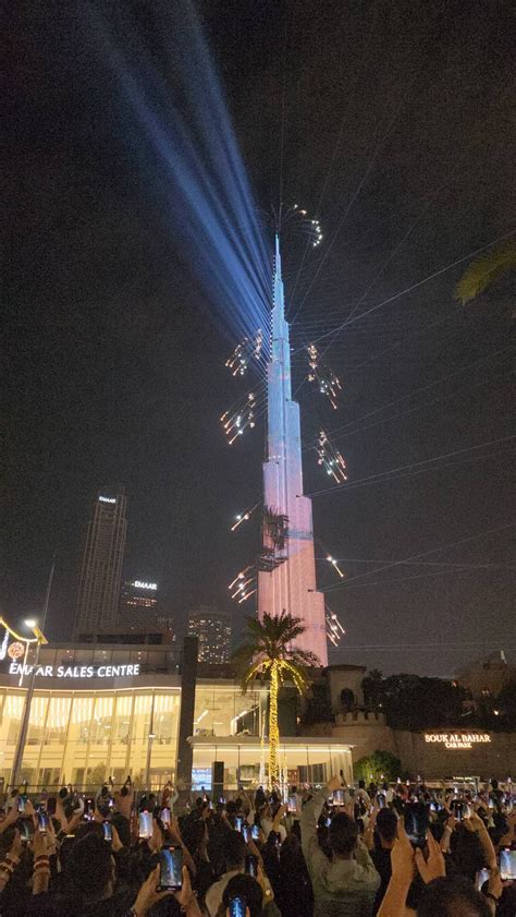 Fireworks 🎆 at Burj Khalifa Dubai - Samsung Members