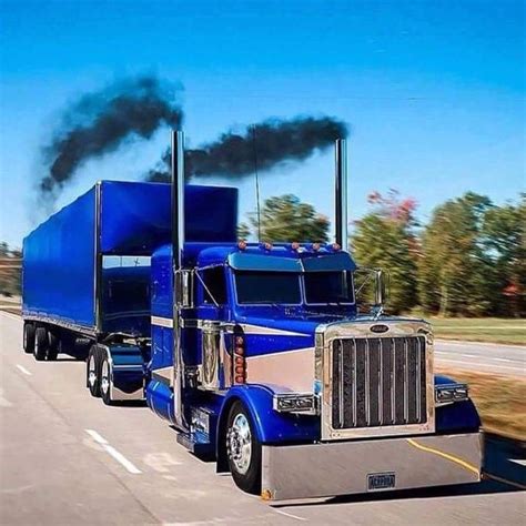 Semitrckn — Peterbilt custom 379 with matching van | Peterbilt, Trucks ...