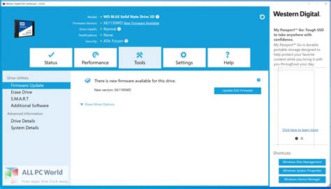 Western Digital WD SSD Dashboard 6.0.2.11 - ALLPCWorld