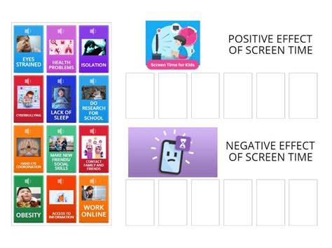 SCREEN TIME EFFECTS - Group sort