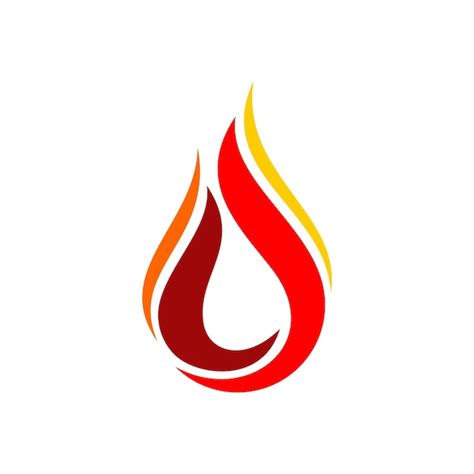 Premium Vector | Swoosh element red flame logo template illustration ...