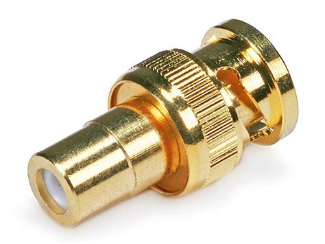 BNC Male to RCA Female Adaptor - Gold Plated - Monoprice.com