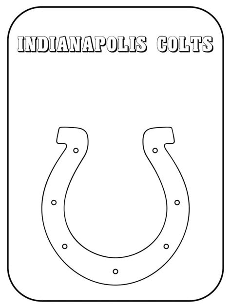 Indianapolis Colts coloring page - Download, Print or Color Online for Free