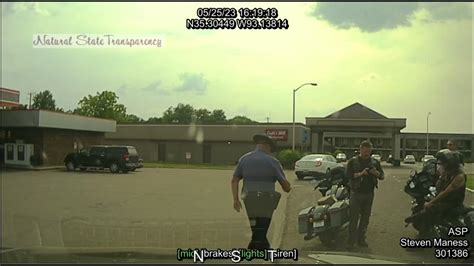 Traffic Stop Group of Bikers I-40 Russellville Arkansas State Police Troop J, Traffic Series Ep ...