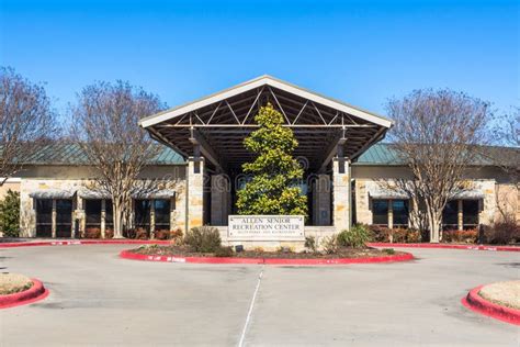 Allen Senior Recreation Center in Allen, Texas Editorial Stock Photo - Image of city, town ...