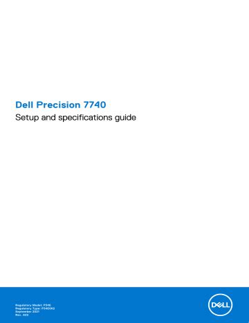 Dell Precision 7740 Specification | Manualzz