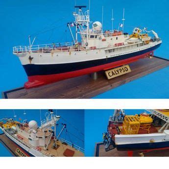 Calypso ship of Jacques Cousteau. Unknown modeler #scalemodel # ...