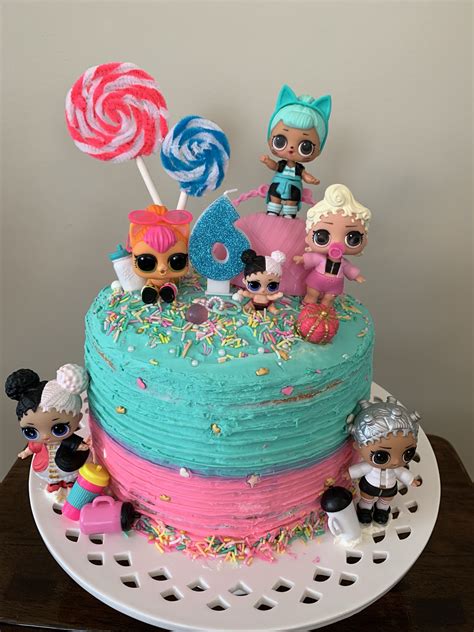 LOL doll birthday cake | Doll birthday cake, Surprise birthday cake ...