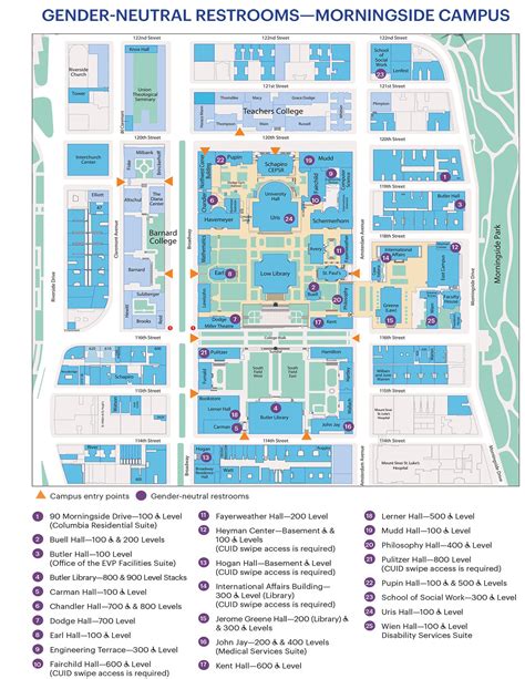 Columbia University Campus Map