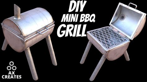 How To Make a Mini BBQ Grill || DIY Mini BBQ Grill From Stainless Steel - YouTube