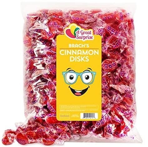 Cinnamon Hard Candy Individually Wrapped - Cinnamon Discs - Red Candy - Bulk Candy 4 LBS in ...