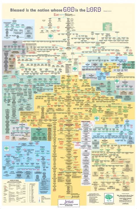 Adam and Eve Family Tree chart | God | Sagrada biblia, Estudiar la ...