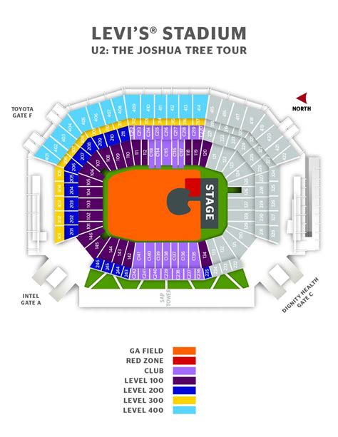 Levi's Stadium Seating Chart Concert