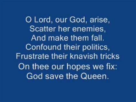 god save the queen + lyrics - YouTube