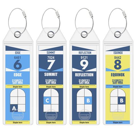 Celebrity Cruise Luggage Tags [4 Pack] Fits all Celebrity Ships – Cruise On