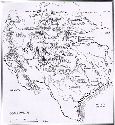 Texas Indian Tribes Map | Printable Maps