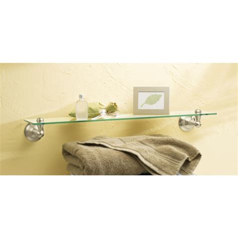 Moen Sage Spot Resist Brushed Nickel Metal Bathroom Shelf in the ...