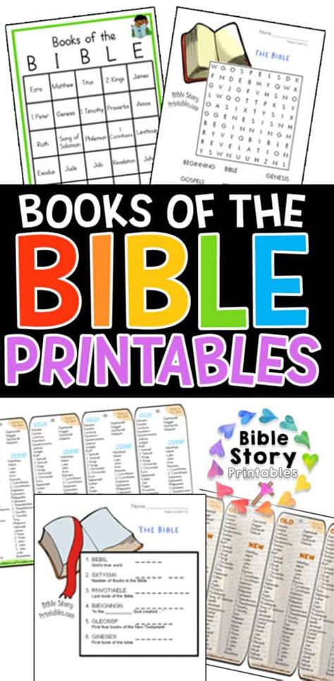 Books of the Bible Printables - Bible Story Printables