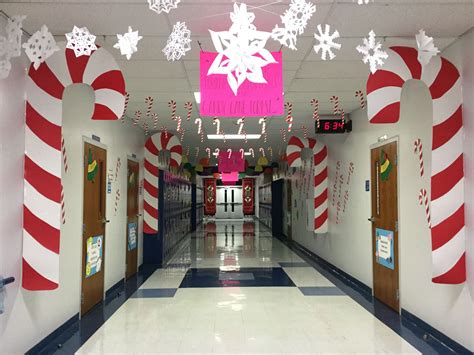 Candy Cane forest: large candy canes made from poster board, candy canes hangin… | Classroom ...