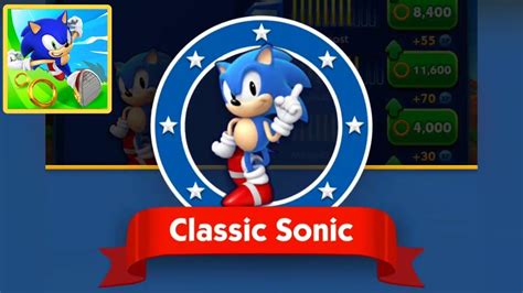 SONIC DASH | CLASSIC SONIC UNLOCKED GAMEPLAY - YouTube