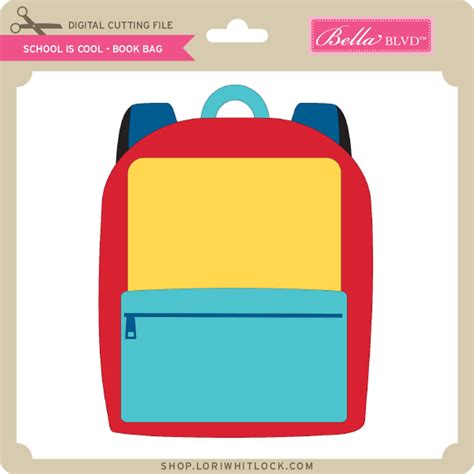 School is Cool - Book Bag - Lori Whitlock's SVG Shop