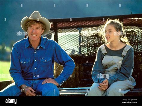 ROBERT REDFORD, SCARLETT JOHANSSON, THE HORSE WHISPERER, 1998 Stock ...