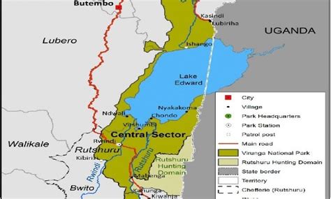 Map of Virunga national park | Gorilla Trekking in Congo | Congo Safaris