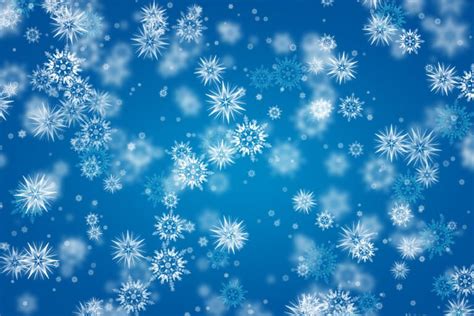 Blue winter snowflakes background PSD - PSDgraphics