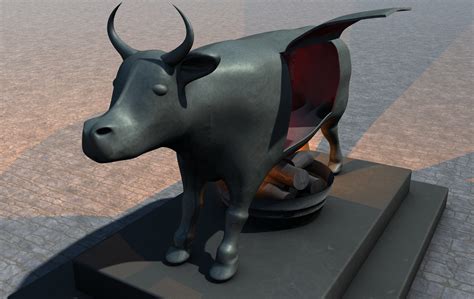 3d brazen bull torture device model