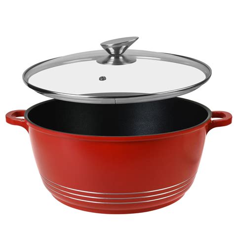 Die-Cast Non Stick 5PC Stockpot Pan Set Kitchen Pots Round Cooking ...