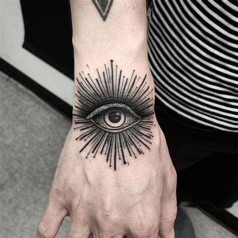 Latest Trends In All Seeing Eye Hand Tattoo For An Elegant Look