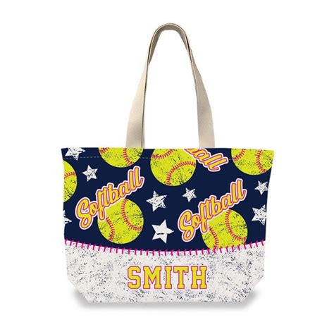 Custom Personalized Softball Tote Bag Manufactured in Virginia - Made ...