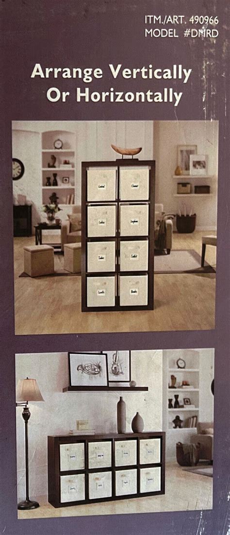 O'nin Room Divider with 8 Storage Bins Book Shelf Display Cabinet Brand ...