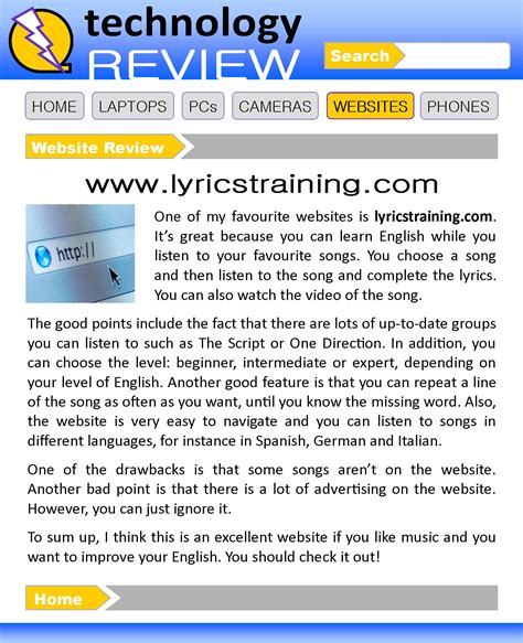 A website review | LearnEnglish Teens - British Council