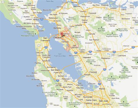 Oakland, California Map