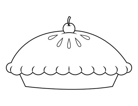 Printable Pie Coloring Page