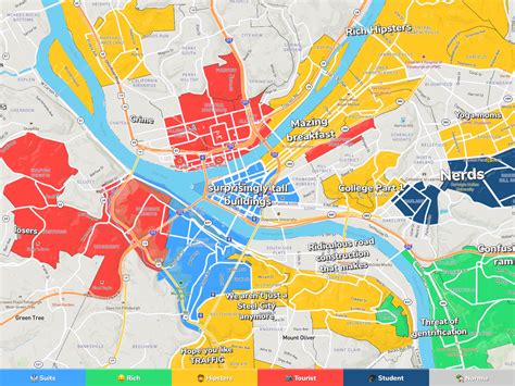 Map Of South Side Pittsburgh