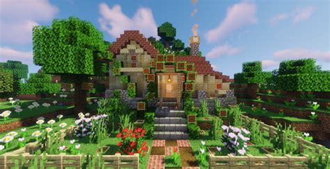 Flower Forest Cottage Map 1.17.1 for Minecraft - Mc-Mod.Net