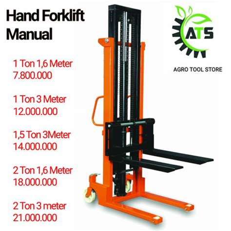 Jual Hand Stacker Manual Forklift 1 - 2 Ton Dalton 1,6M - 3M Alat ...