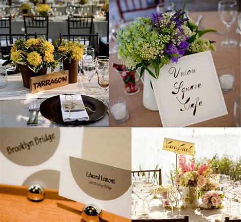 hall events: 25 Fresh Ideas for Table Names