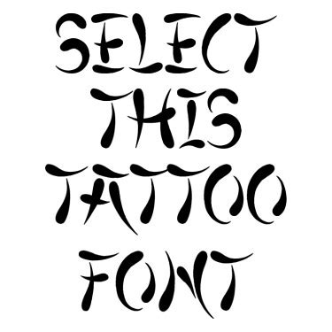 Japanese Kanji Font Tattoo Generator