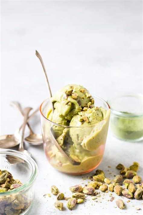 Easy Homemade Pistachio Matcha Ice Cream Recipe | Wicked Spatula