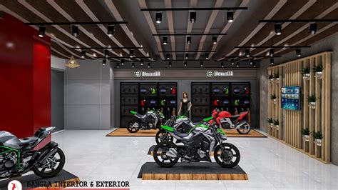 Best Interior Design For Bike Showroom II Showroom Design In Bangladesh - YouTube