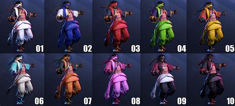 Street Fighter 6 Rashid costumes and colors 1 out of 2 image gallery