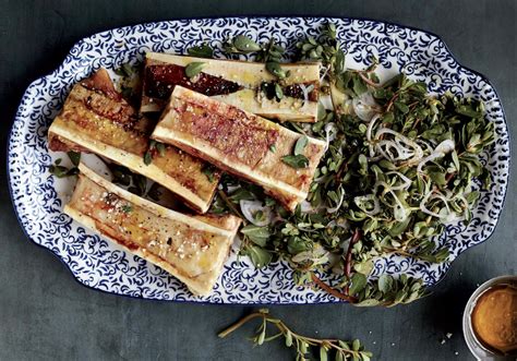 Go Wild! Purslane Salad With Roasted Marrow Bones