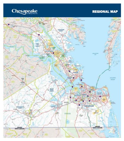 Chesapeake Virginia - Regional Map - Chesapeake, Virginia - Department of Economic Development