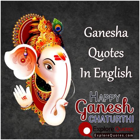 Ganesha Quotes In English | Ganesh Chaturthi | Explore Quotes