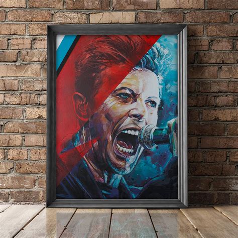 David Bowie painting (60x80cm) Sold – Jos Hoppenbrouwers art