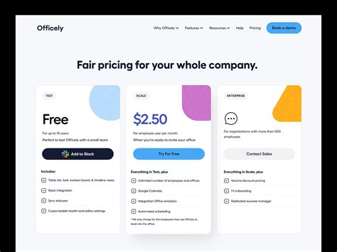 Officely Saas pricing page by DesignUp Web on Dribbble