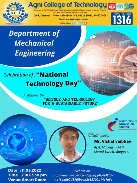 National Technology Day - Agni College